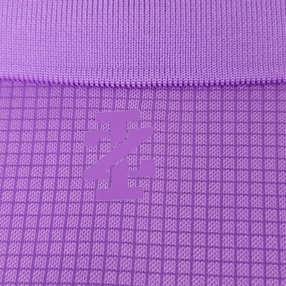 IZOD NEW Golf Pro Tech Grid Polo Shirt Mens XL Purple Short Sleeve Quick Dry - Picture 8 of 15